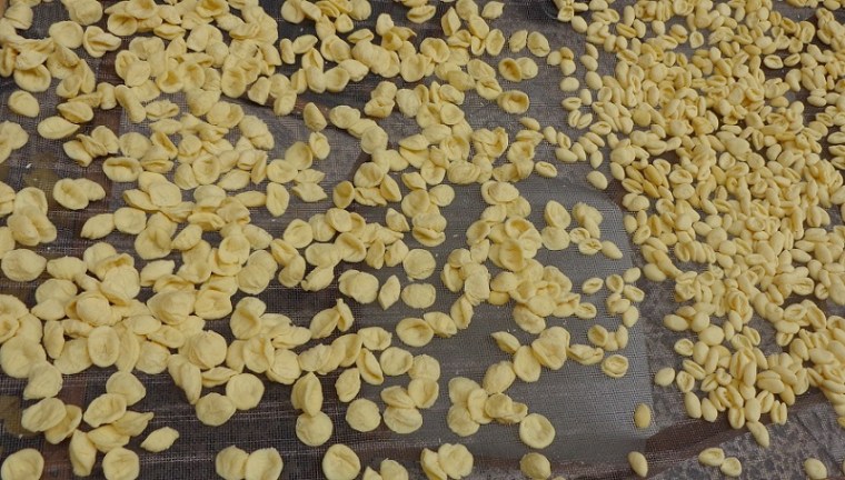 Orecchiette are the typical pasta in Puglia