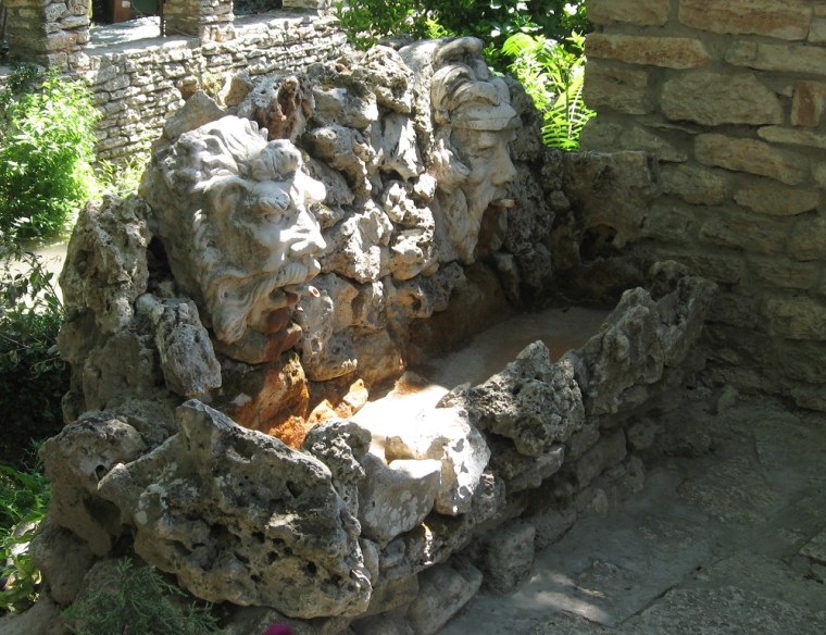 Water feature in the gardens