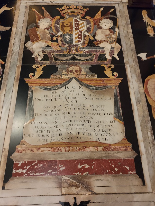 Marble floor inside St John Cathedral