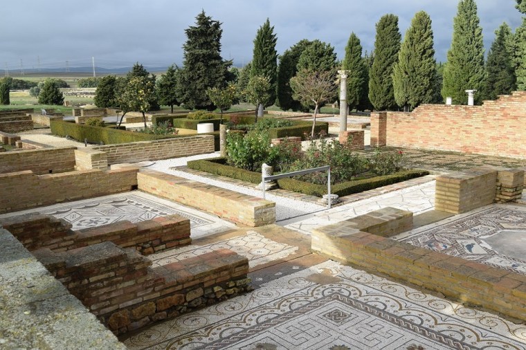 Beautiful Roman mosaics in Italica, Spain.