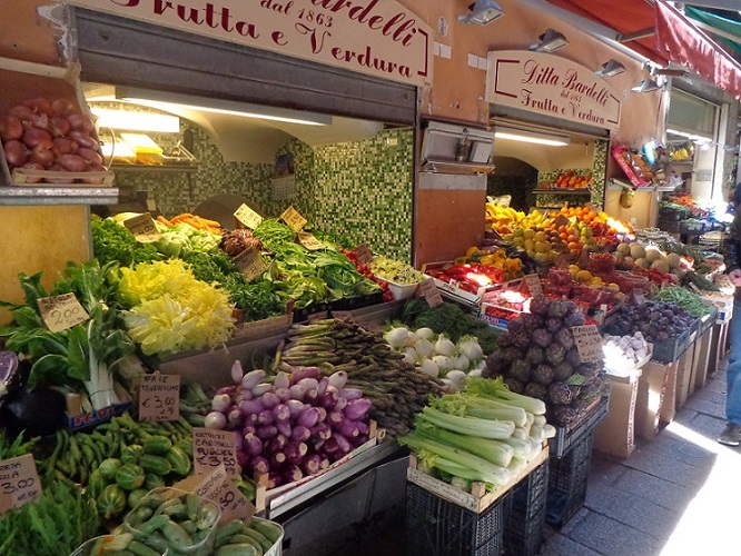 Fresh vegetables at the market