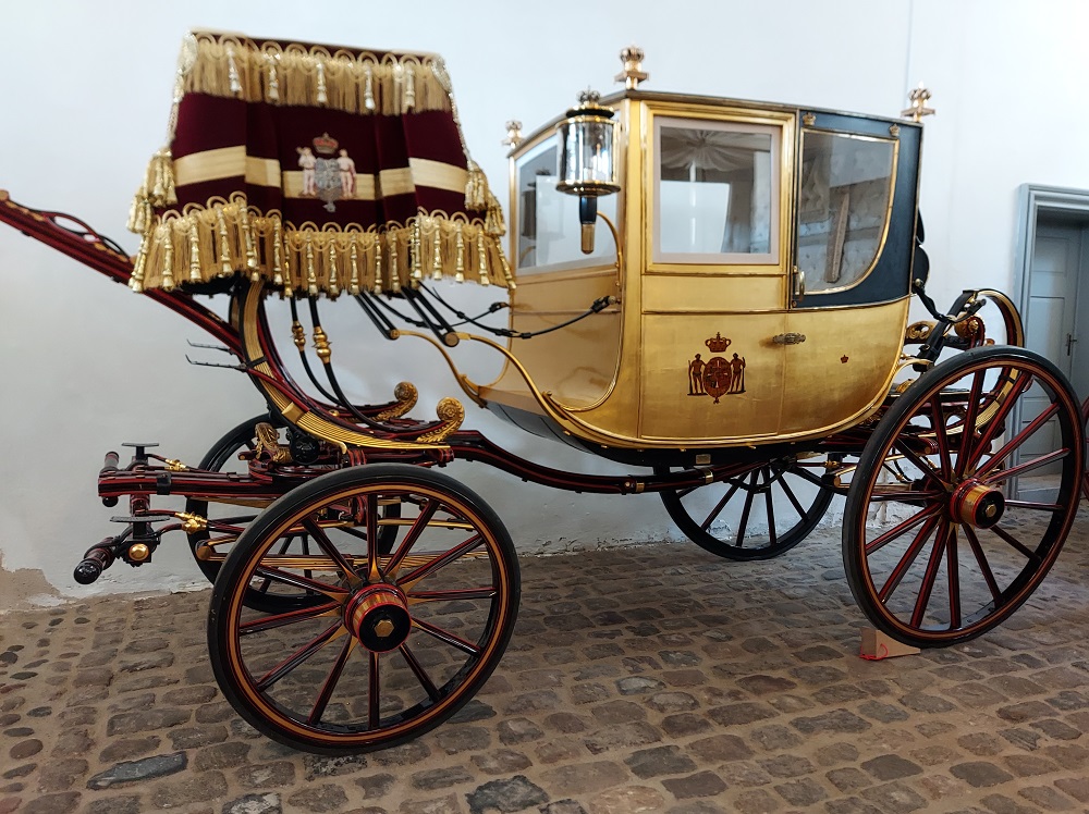 The golden carriage, part of the Royal Stables collection