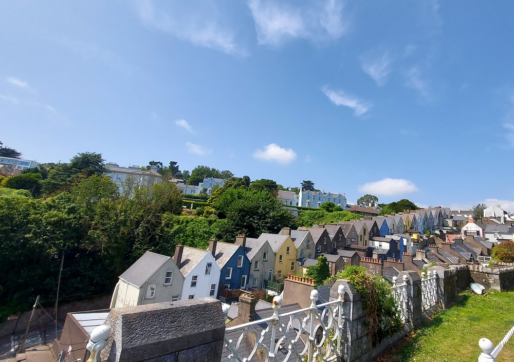 The colorful houses of Cobh, also known as the Deck of cards