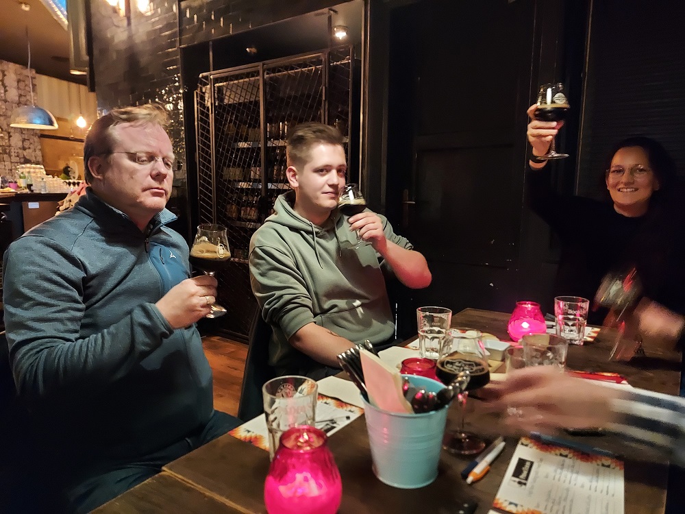 Tasting the final craft beer in Vienna