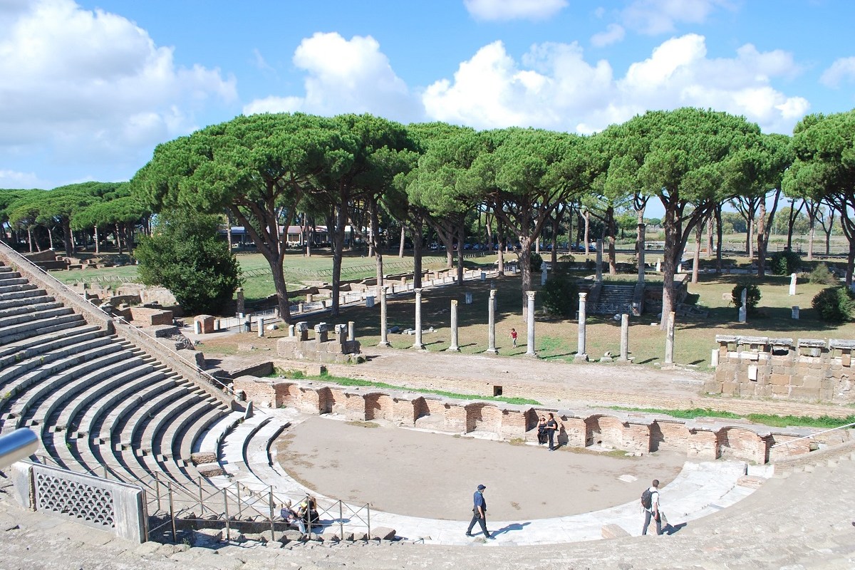 The Roman Theater at Ostia Antica, Rome's ancient harbor