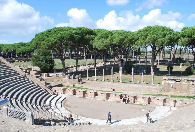 The Roman Theater at Ostia Antica, Rome's ancient harbor