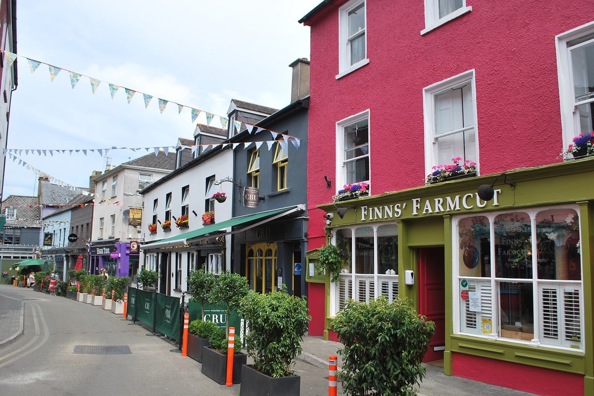 Beautiful houses in Kinsale Ireland