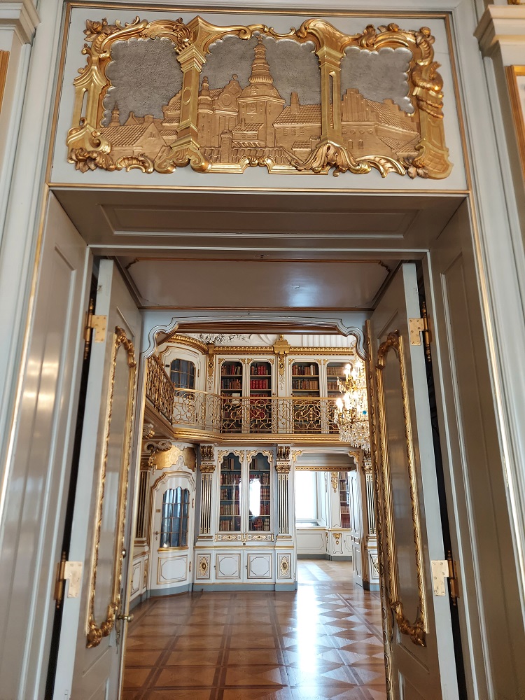 Library entrance at Christiansborg Palace