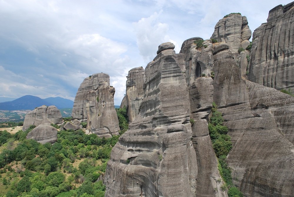 Meteora rock formations