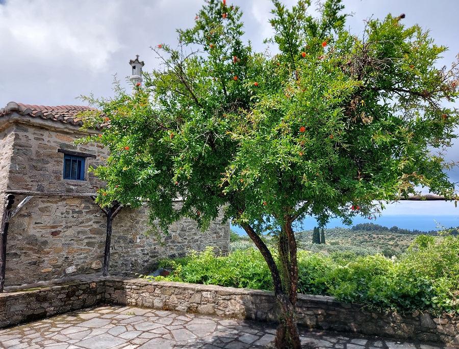 A traditional house in Parthenonas Village, Greece.