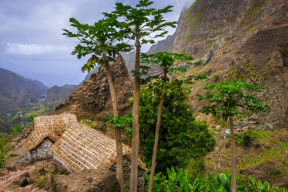 A traditional village where Cape Verdean people live